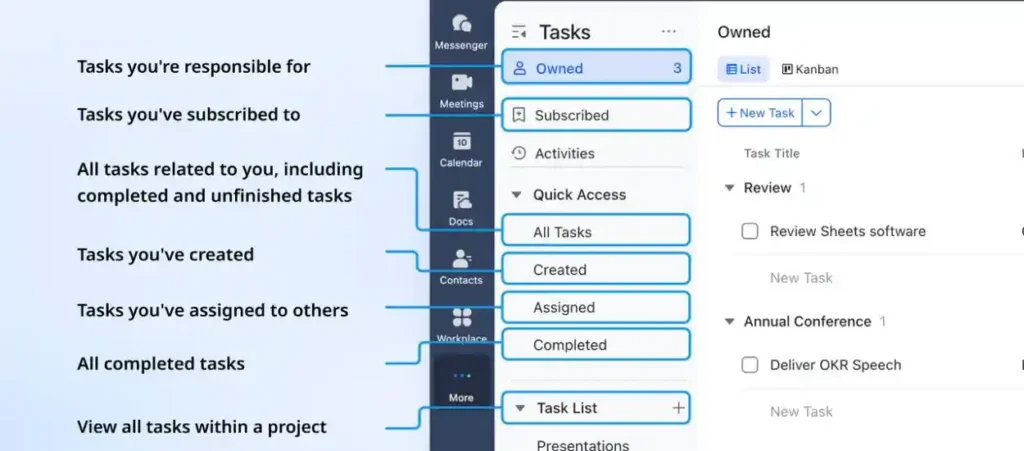 Lark Tasks for Workflow friction